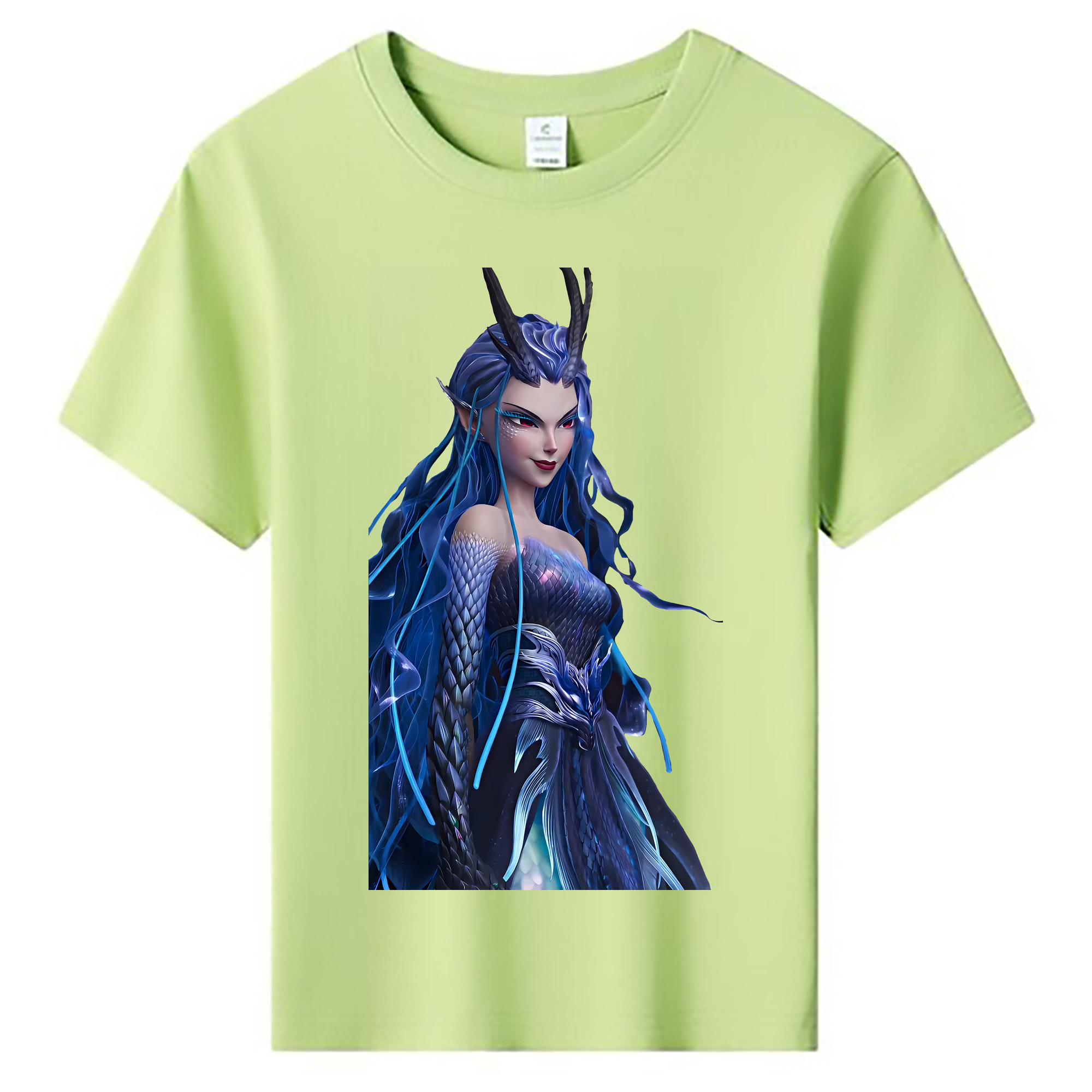 （画像用） Ne Zha 2 ナタ 魔童の大暴れ 綿100％キッズTシャツ（フロントプリント）